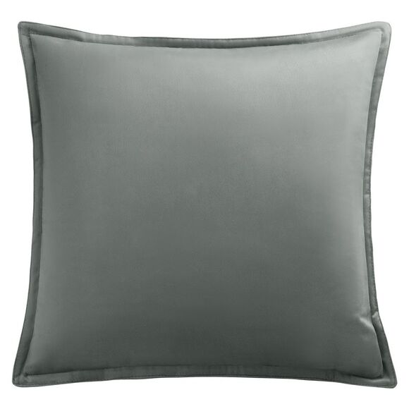 Velvet Throw Pillow Cover Cushion Cases for Sofa Bed 16"x16" Gray - Picture 1 of 6